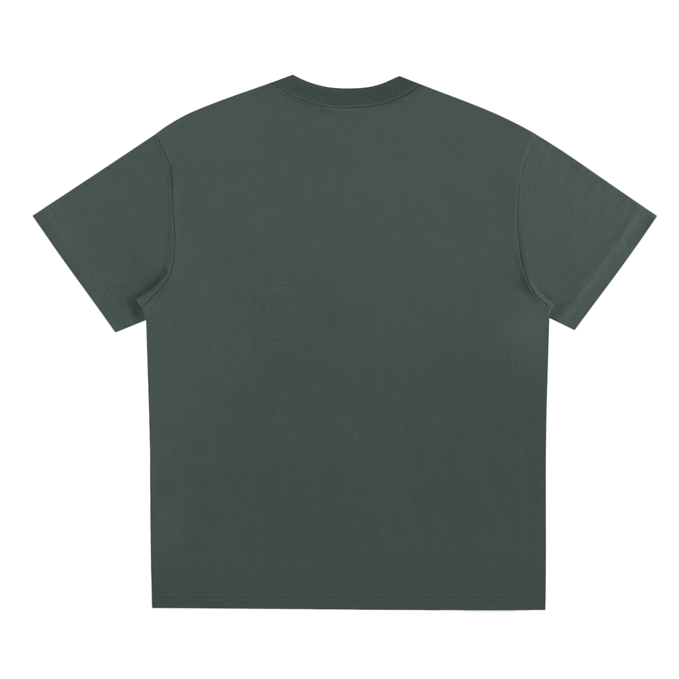 Back of Green Sludge t-shirt on a white background