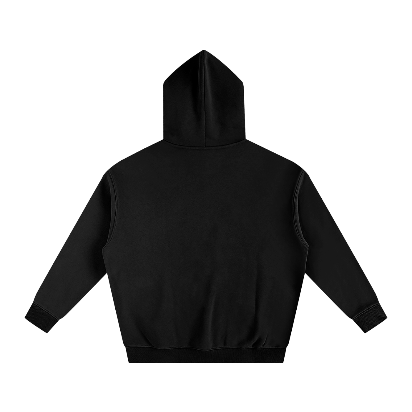 Black hoodie on a white background