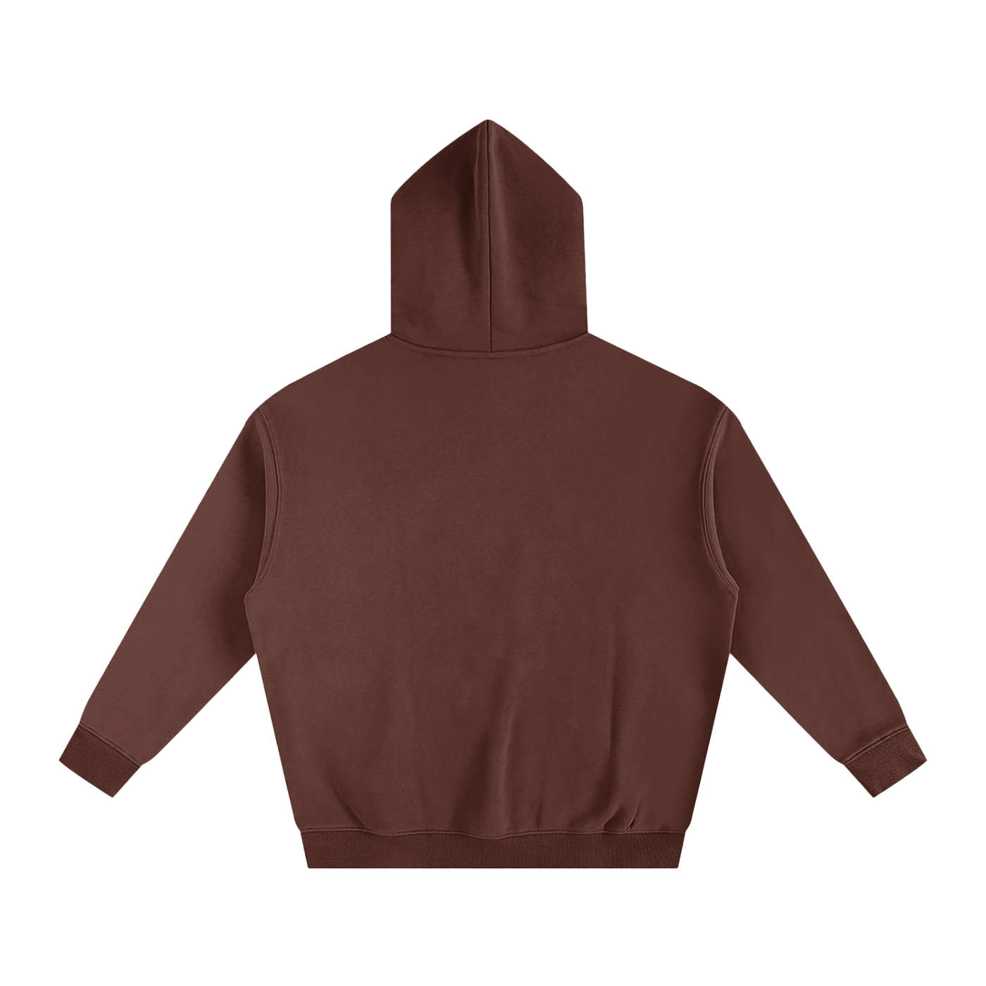 Brown hoodie on a white background