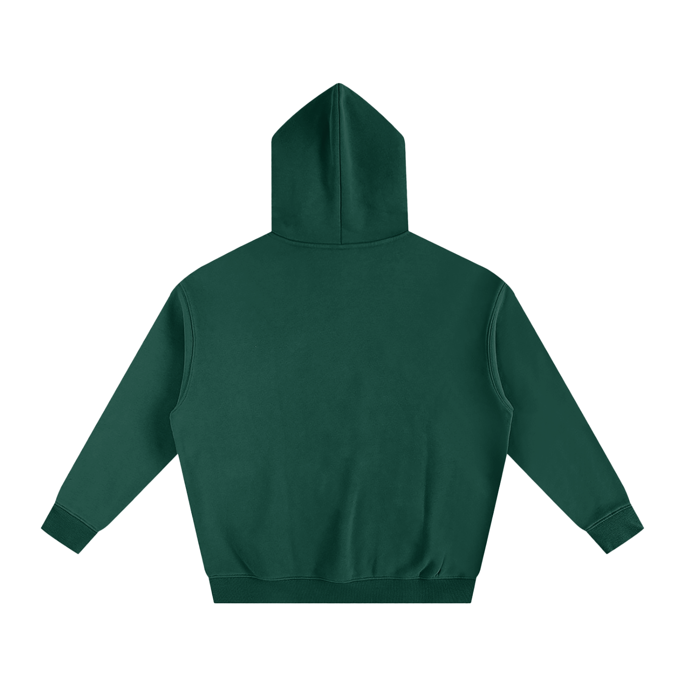SLUDGE ORANGE SCRIPT HOODIE - GREEN - BACK