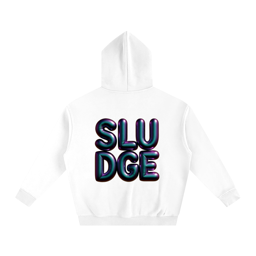 SLUDGE Prism Letter Hoodie – White - Back